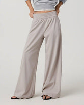 Villa Pinstripe Wideleg - Long | Suede Pinstripe