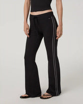 Halo Low Rise Slim Flare Retro Pant | Solid Black