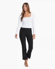 Mid Rise Elevation Slim Bootcut | Black Heather