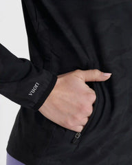 Womens Outdoor Trainer Shell | Black Camo