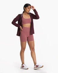 Womens Outdoor Trainer Shell | Ruby Linen Texture