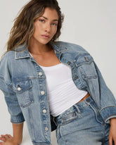 Women's Vuori Vintage Oversized Denim Jacket | Light Wash Indigo Denim