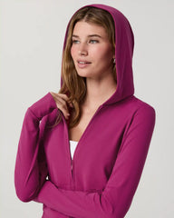 Vuori AllTheFeels™ Mini Full Zip Hoodie | Dragonfruit