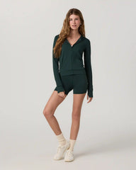 Vuori AllTheFeels™ Mini Full Zip Hoodie | Hemlock