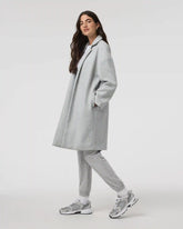 Soho Melton Trench | Light Heather Grey
