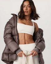 Women's Coordinate Long Down Jacket | Huckleberry