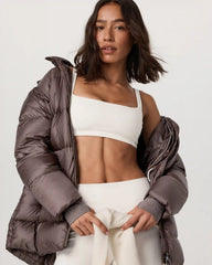 Women's Coordinate Long Down Jacket | Huckleberry