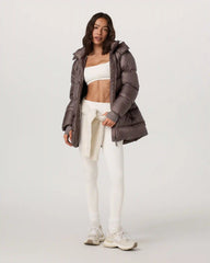 Women's Coordinate Long Down Jacket | Huckleberry
