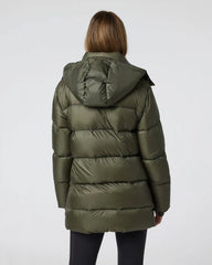 Women's Coordinate Long Down Jacket | Oregano
