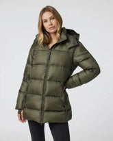 Women's Coordinate Long Down Jacket | Oregano