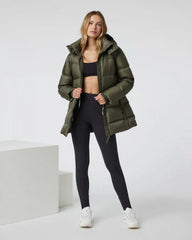 Women's Coordinate Long Down Jacket | Oregano