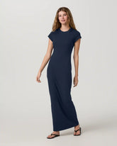 Rib Tee Dress | Ink