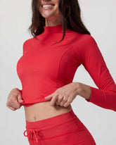 Long Sleeve Crush Rashguard | Bright Red