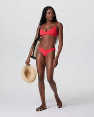 Heat Wave Bikini Top | Bright Red