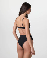 High Waisted Bikini Bottom | Black