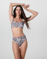 High Waisted Bikini Bottom | Chia Palm