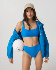 High Waisted Bikini Bottom | Regatta Blue