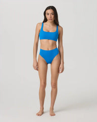 High Waisted Bikini Bottom | Regatta Blue