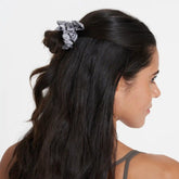 Tie Scrunchy | Grey Shibori