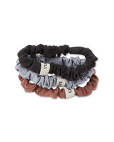 Mini Scrunchy 3 Pack | Black/Hazelnut/Flint