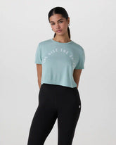 The Rise The Shine Tee | Dusty Blue