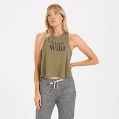 Stay Wild Tank | Olive Heather
