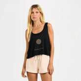 Positivity Crop Tank | Black