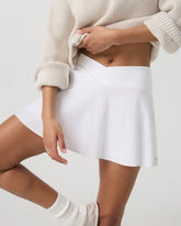 Clementine Flounce Skirt | White