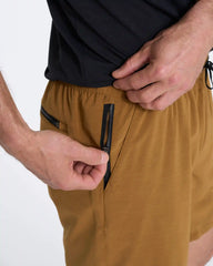 Elevate Kore Short Lined 7" | Caramel