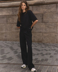Maven Wideleg Pant | Black