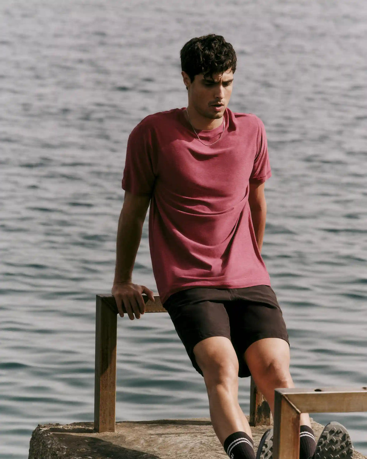 Strato Tech Tee | Sour Cherry Heather