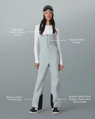 Women's Taika Snow Bib | Blue Haze