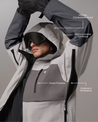 Taika Snow Shell | Amethyst Grey