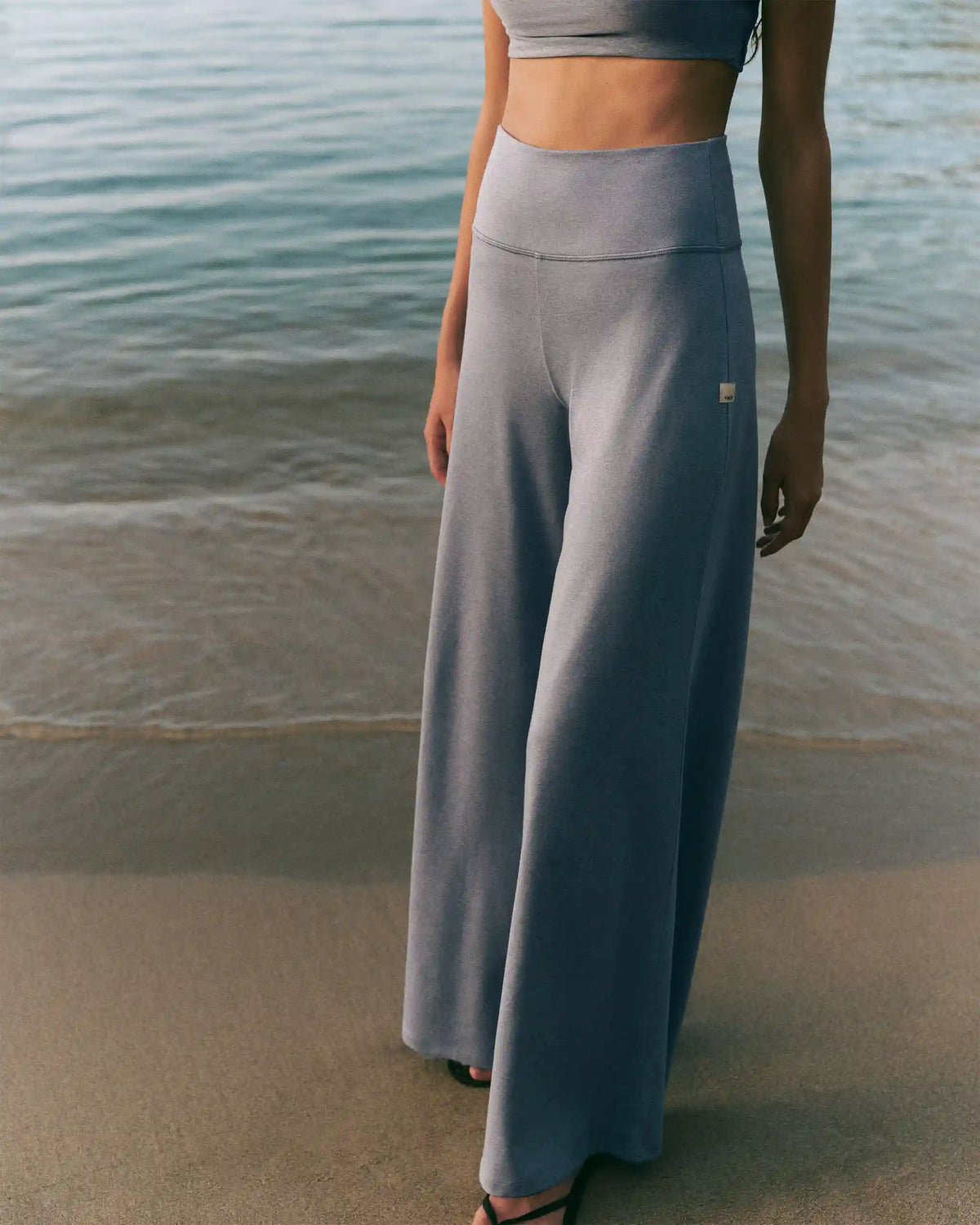 Halo Easy Wideleg Pant | Coastal Fog Heather