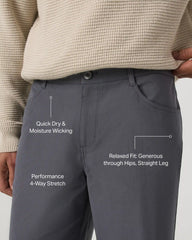 Vuori Meta™ Pant Relaxed Fit 32" | Charcoal