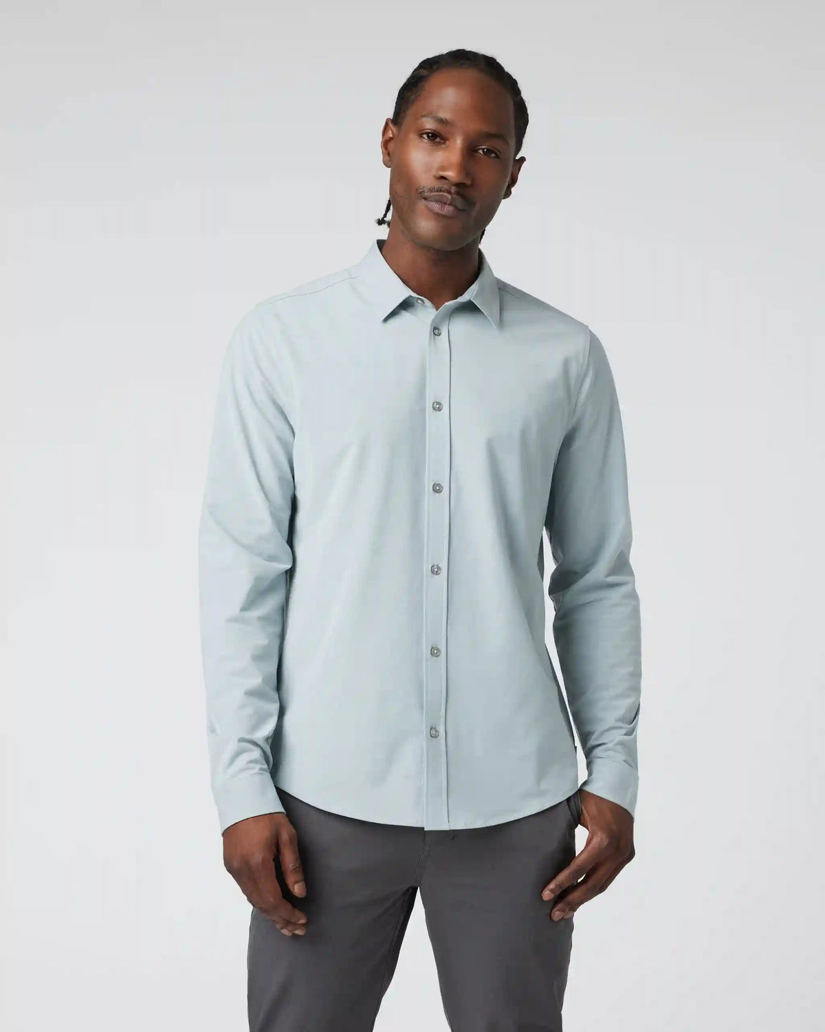 Long Sleeve Bridge Button Down | Chalk Blue