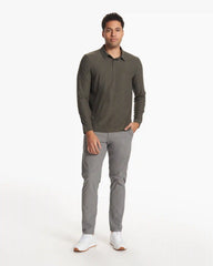 Long Sleeve Strato Tech Polo | Balsam Heather