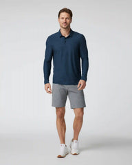 Long Sleeve Strato Tech Polo | Navy Heather
