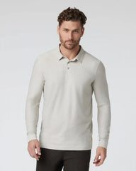 Long Sleeve Strato Tech Polo | Salt Heather
