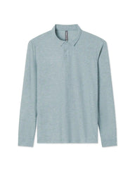 Long Sleeve Strato Tech Polo | Vintage Pistachio Heather