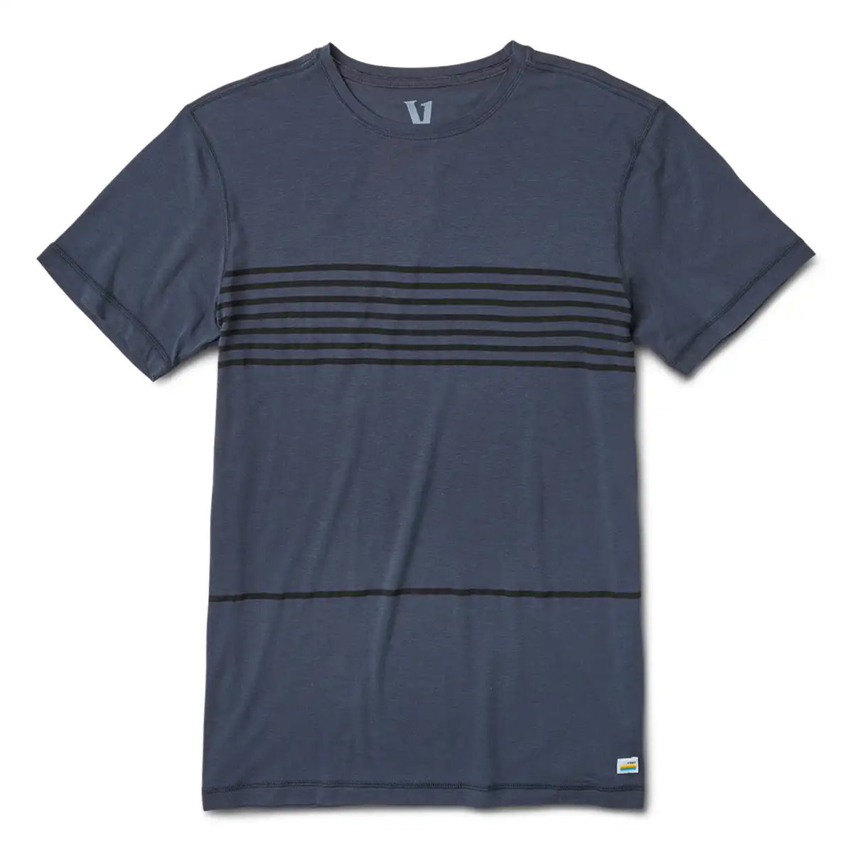 Tuvalu Tee | Navy Stripe