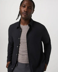 Long Sleeve Manhattan Button Down | Black