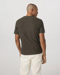 Strato Tech V-Neck Tee | Dark Oregano Heather