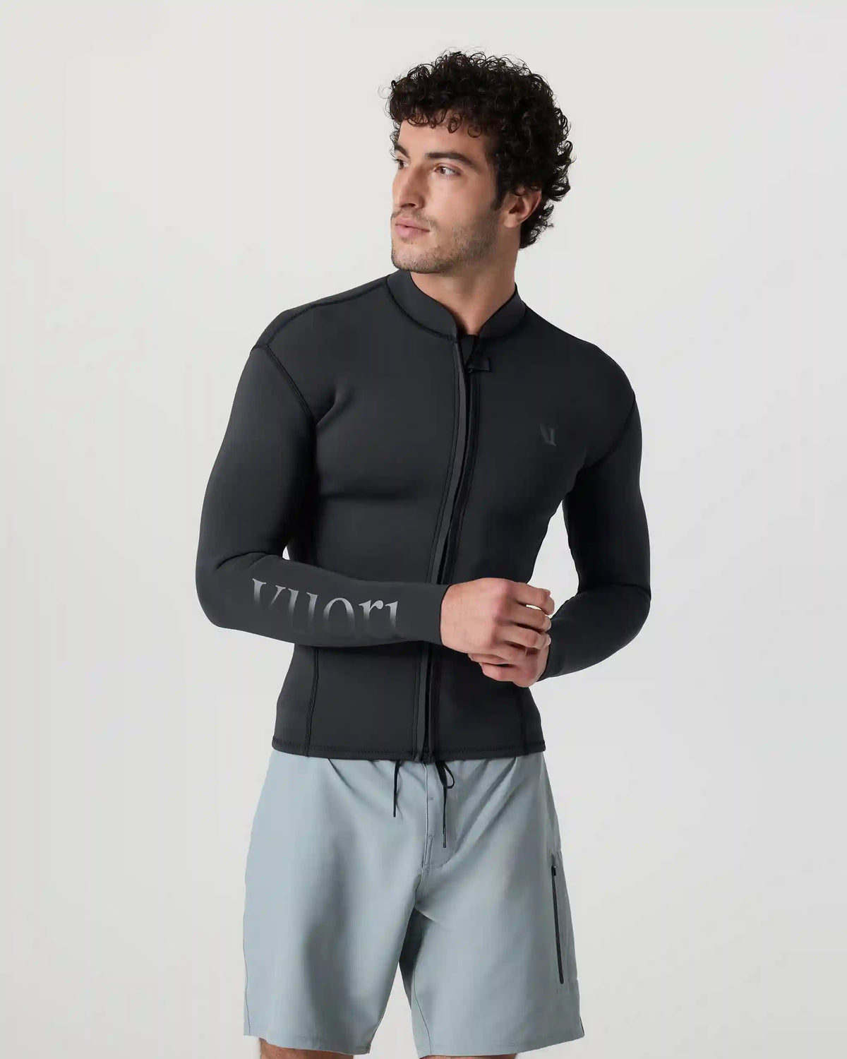 Long Sleeve Yulex Wetsuit Top | Washed Black