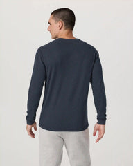 Waffle Henley | Navy