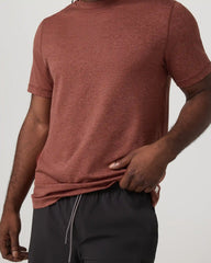 Short Sleeve Ponto Performance Tee | Firebrick Heather