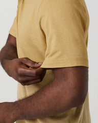 Short Sleeve Ponto Performance Tee | Golden Brown Heather