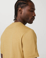 Short Sleeve Ponto Performance Tee | Golden Brown Heather