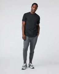 Short Sleeve Ponto Performance Tee | Black Heather