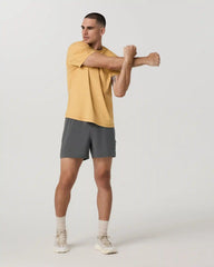 Short Sleeve Ponto Performance Tee | Brass Heather